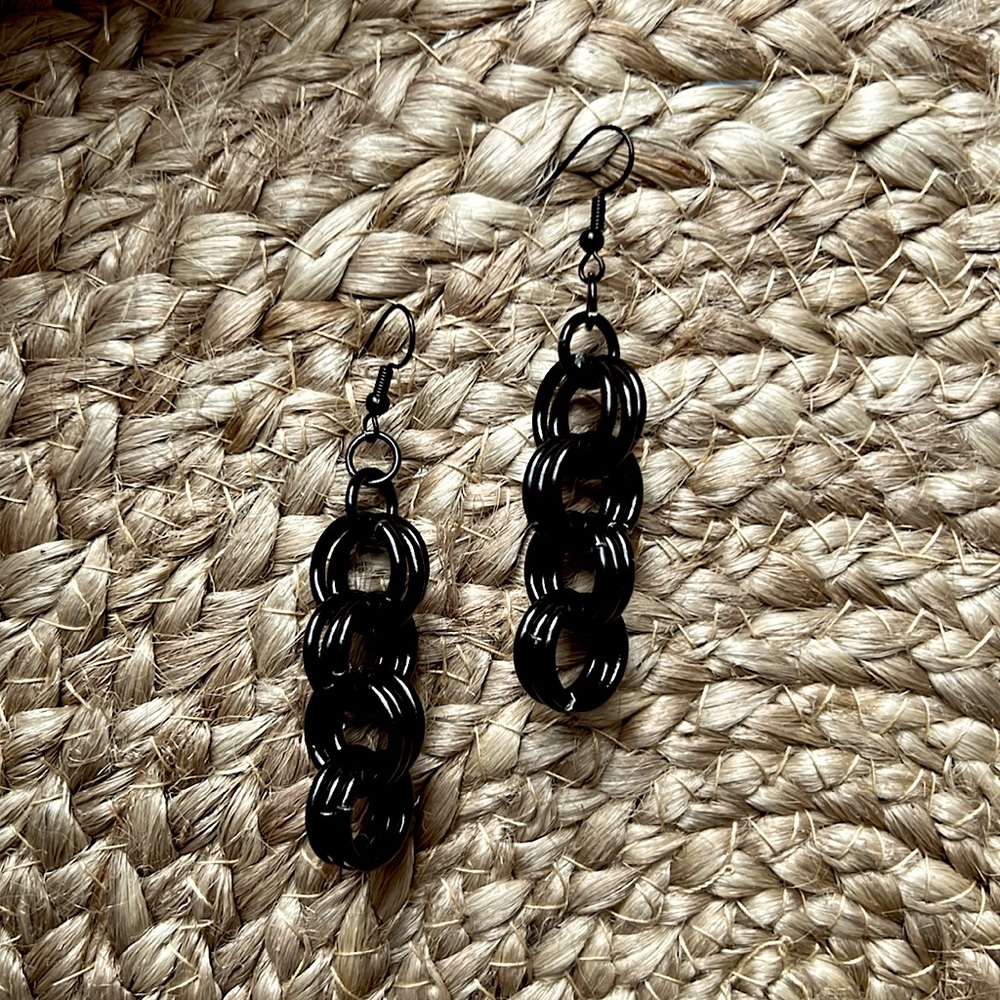 Black Chain earrings